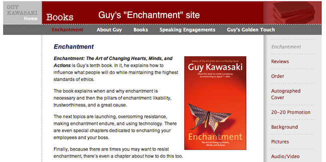 Guy Kawasaki's Enchantment site