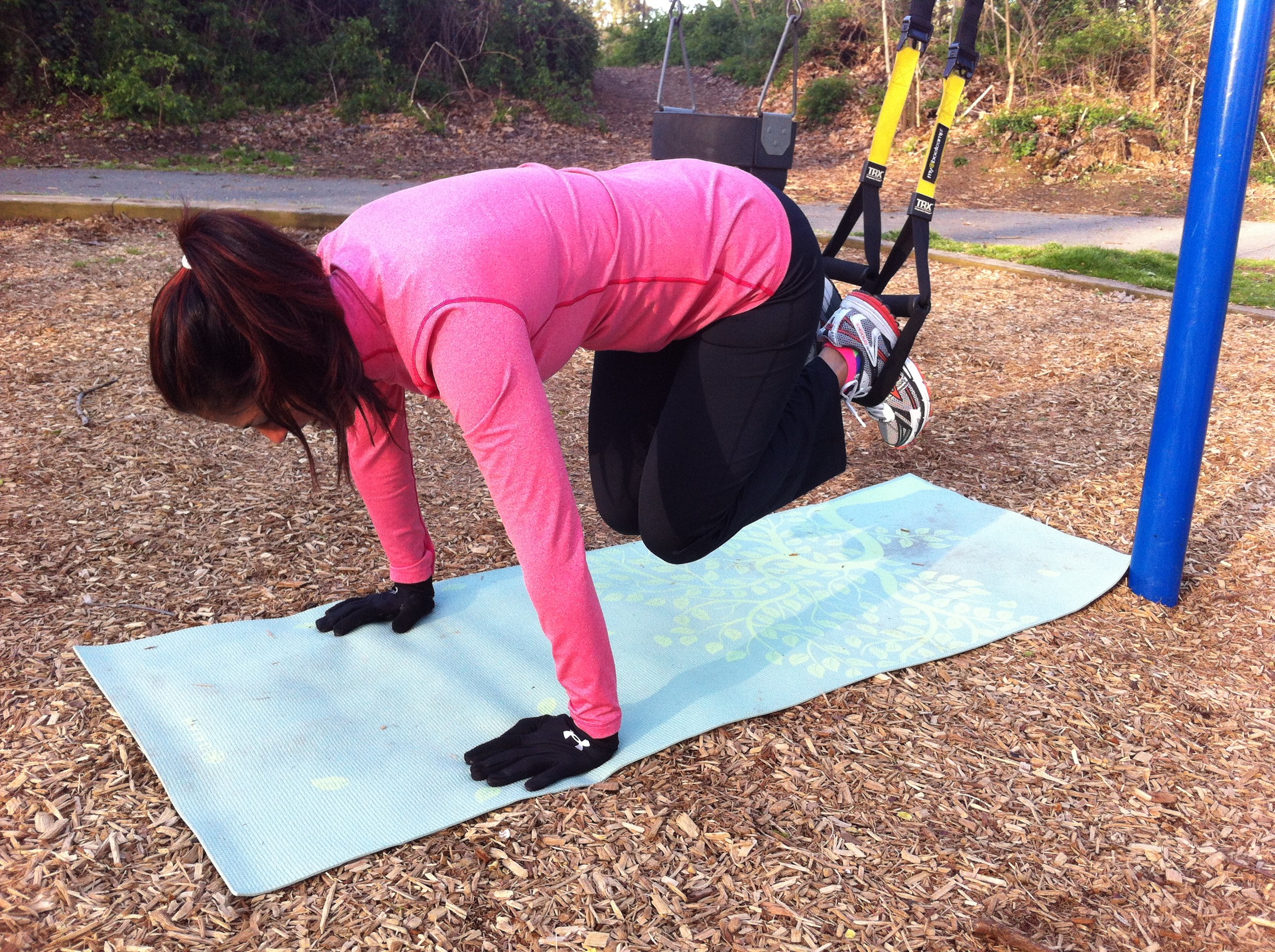March 27 - reverse crunch using the TRX