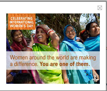 Oxfam America's International Women's Day 2012 eCard