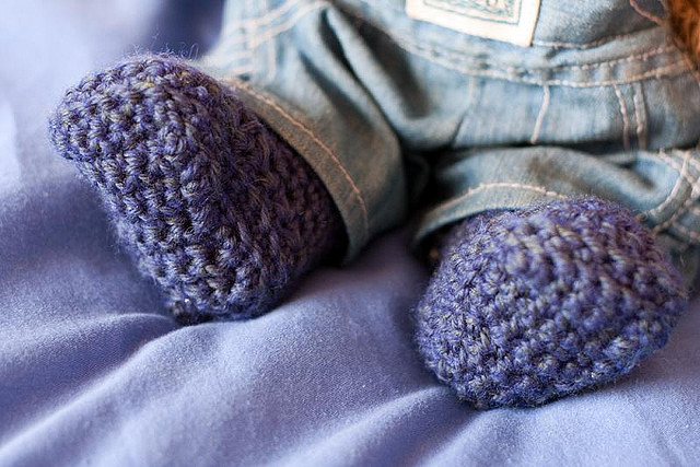 blue booties