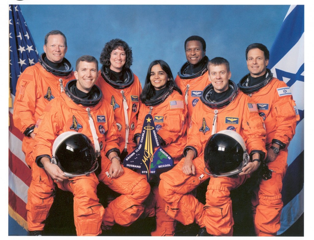the doomed crew of the space shuttle Columbia