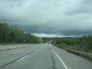 on the road in alaska