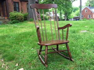 empty rocking chair