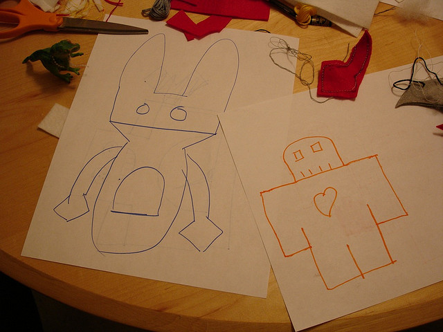 felt robot blueprints