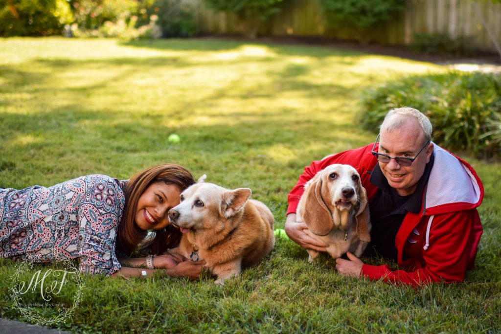 The Burkes with Suzy and Lola