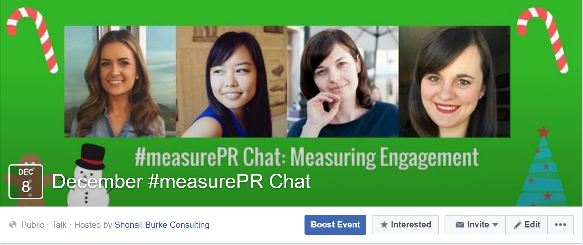 #measurePR December Facebook Event