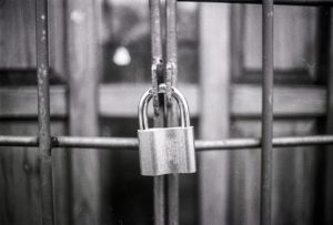 image of locked gate