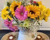 vase of wildflowers