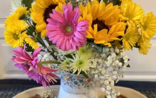 vase of wildflowers