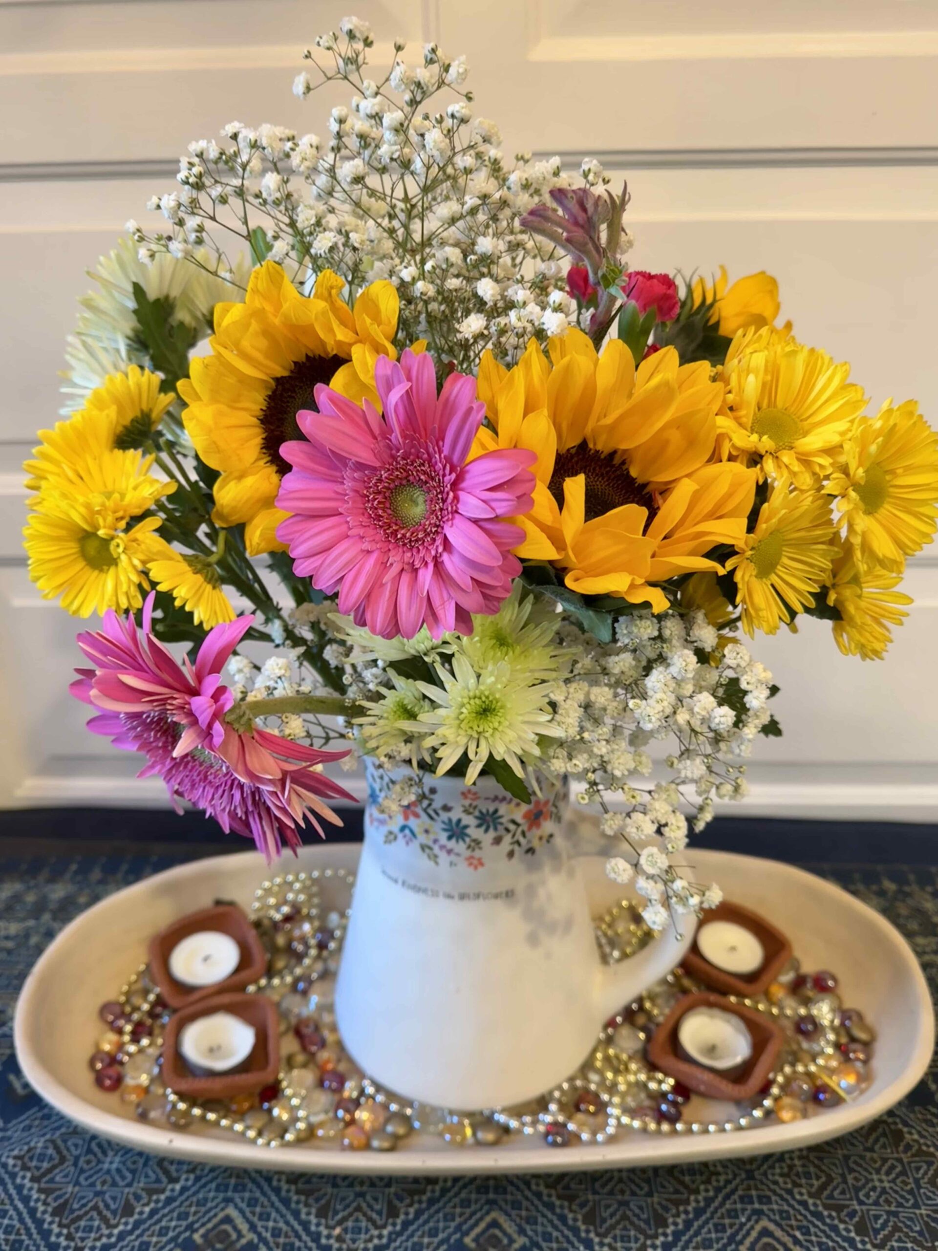 vase of wildflowers